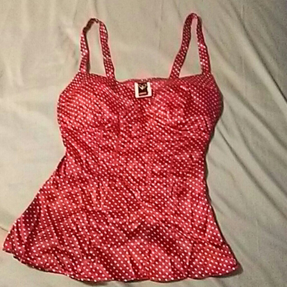 Red spaghetti Strap